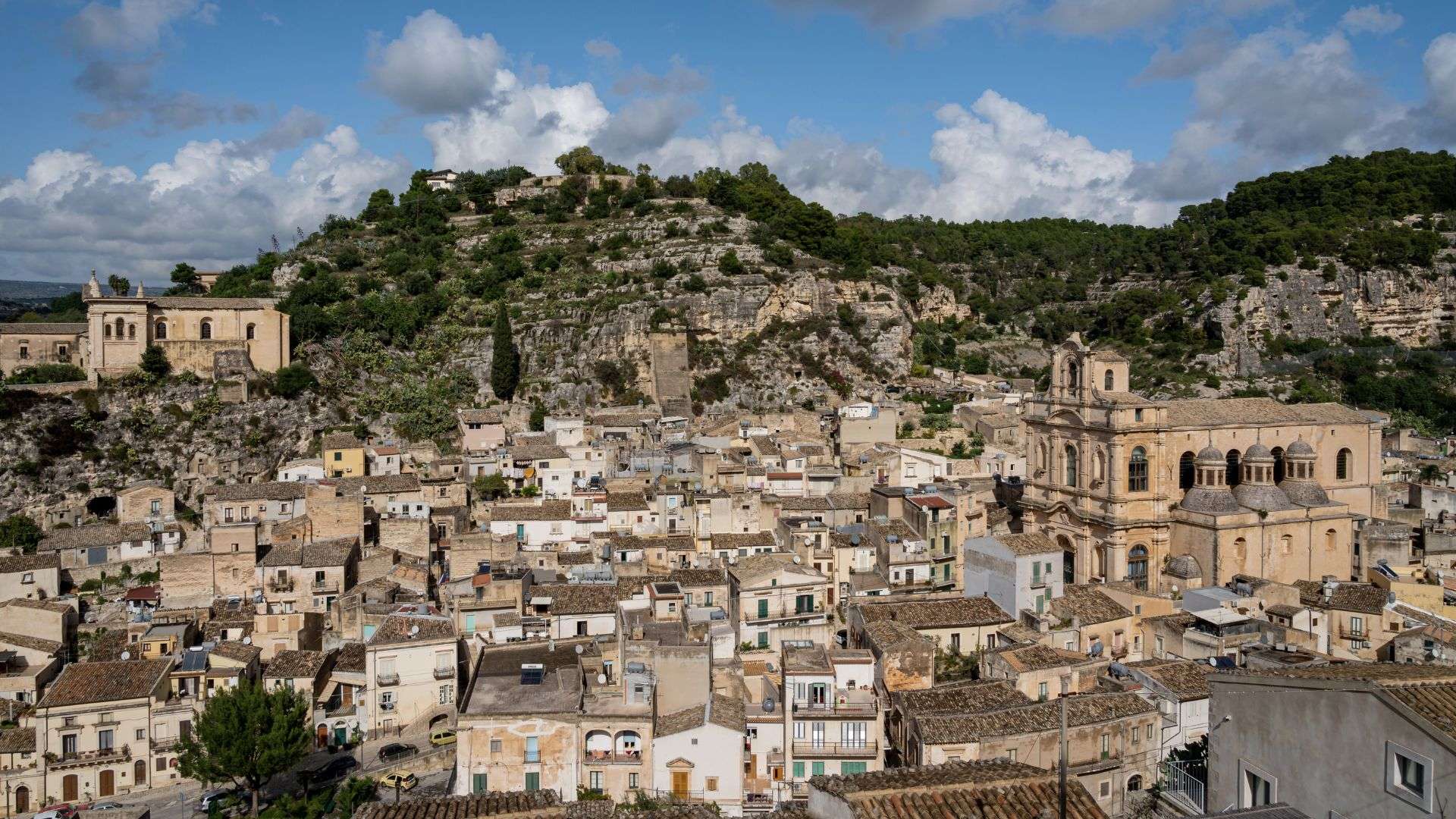 Il centro storico barocco di Scicli, set del commissario Montalbano
