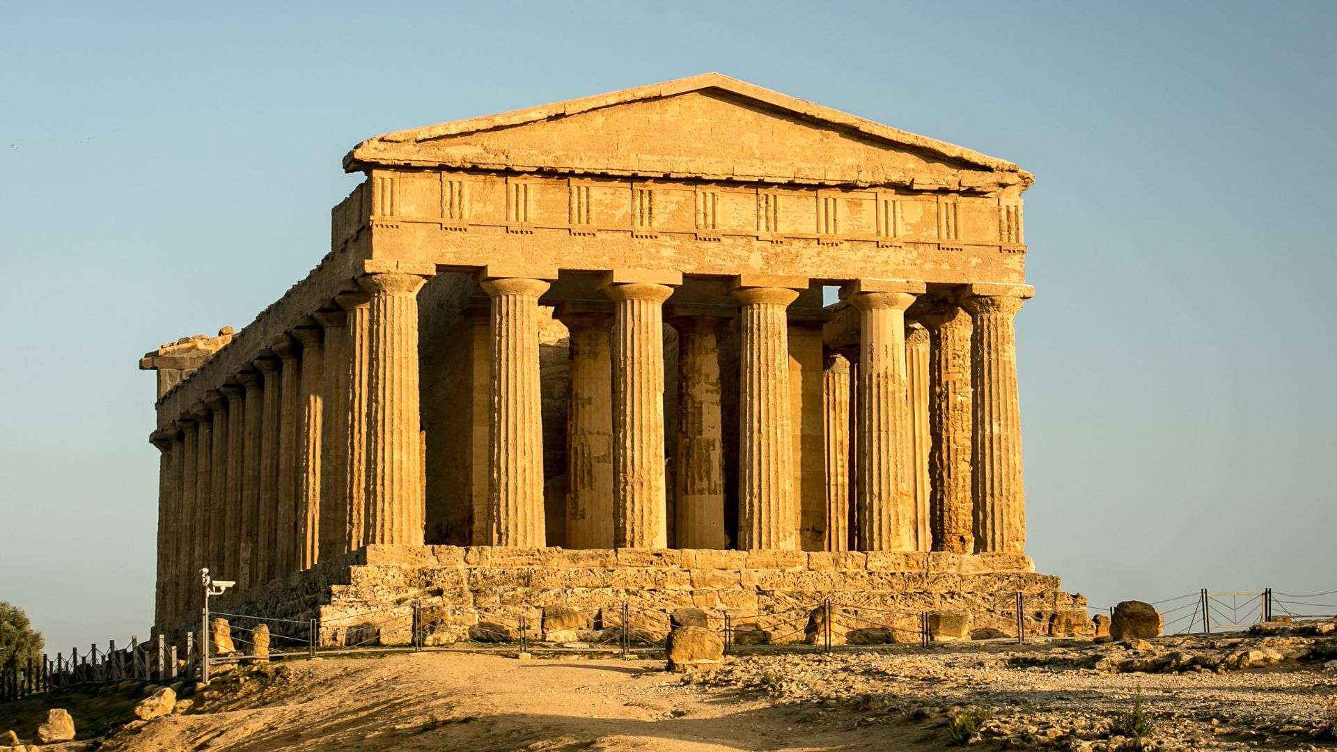 Il Tempio della Concordia nella Valle dei Templi di Agrigento